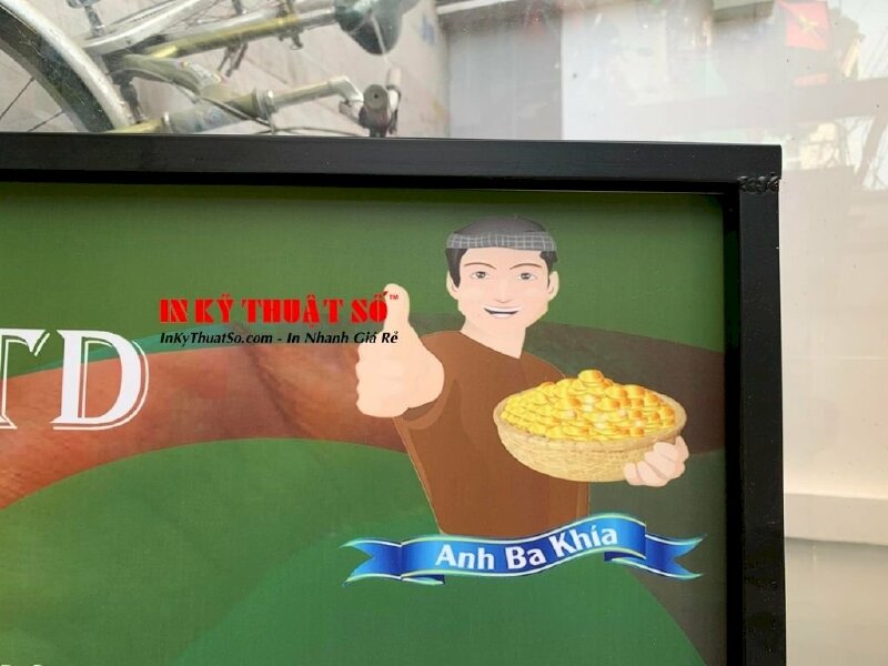 In Banner trang trí cửa hàng phân bón - đóng khung sắt đen - In Kỹ Thuật Số Since 2006 - Ảnh: 3