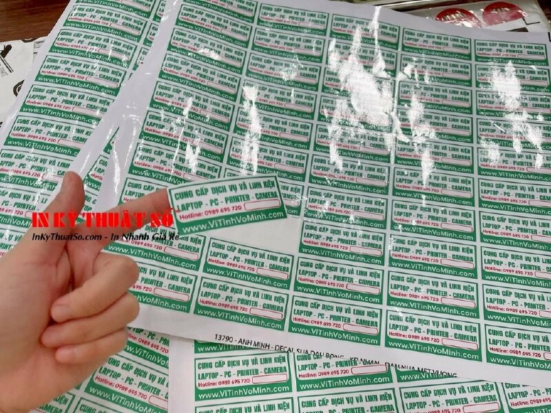 In tem decal sữa cán màng bế chuẩn đẹp - In Kỹ Thuật Số Since 2006 - Ảnh: 3