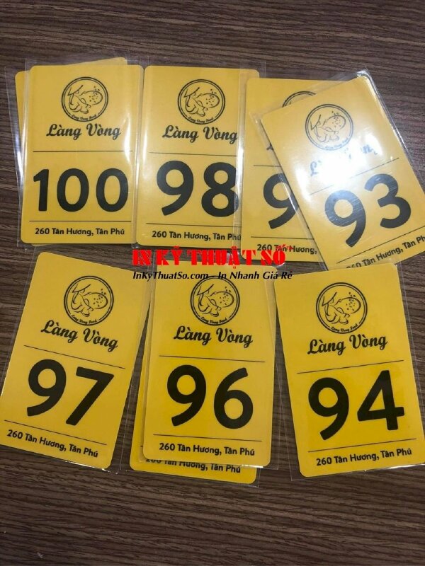 In thẻ nhựa gửi xe - In Kỹ Thuật Số Since 2006 - Ảnh: 1