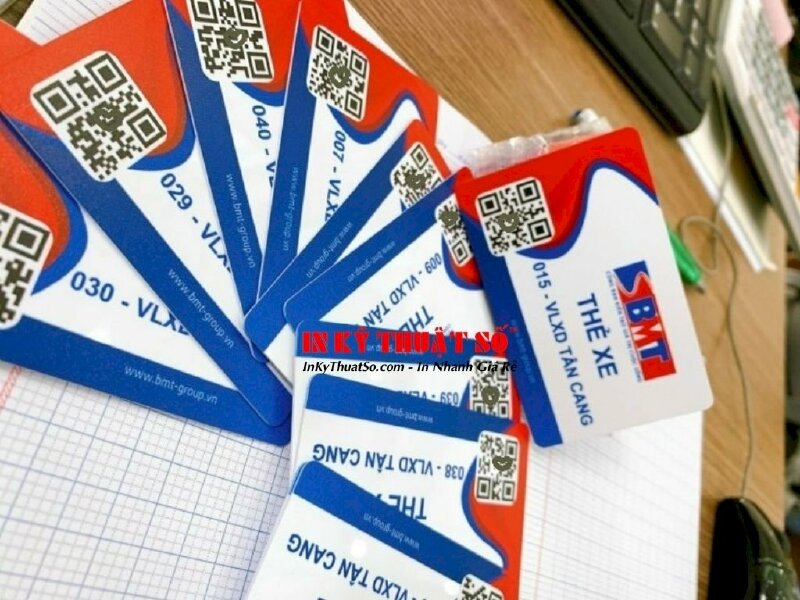 In Thẻ nhựa gửi xe tích hợp mã QR Code - In Kỹ Thuật Số Since 2006 - Ảnh: 2