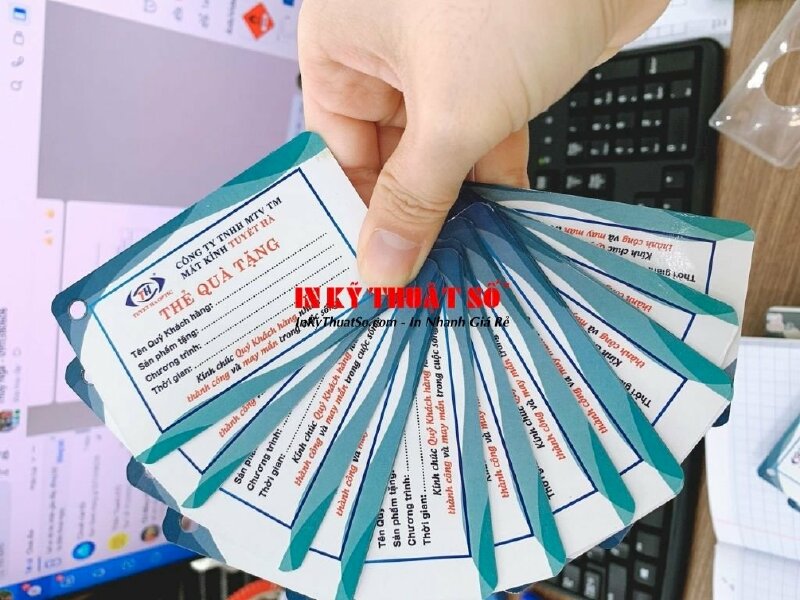 In thẻ quà tặng - in thẻ giảm giá - in phiếu quà tặng giá rẻ TPHCM - Ảnh: 3