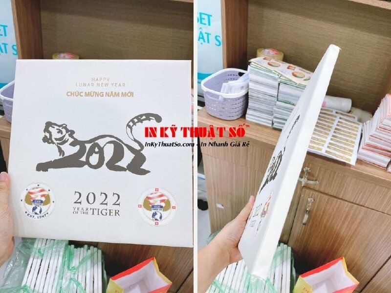In tranh Canvas quà tặng năm mới - gia công đóng khung không viền - In Kỹ Thuật Số Since 2006 - Ảnh: 1