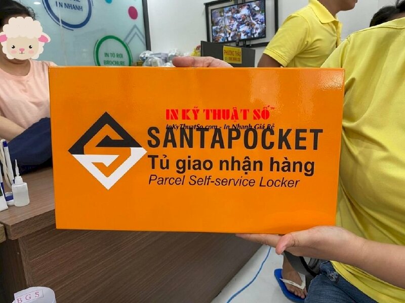 In trên kim loại cánh cửa tủ sắt - In Kỹ Thuật Số Since 2006 - Ảnh: 1