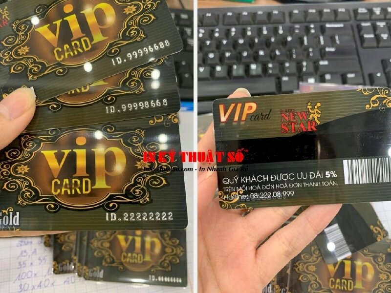 In VIP Card Restaurant - dải từ - mã vạch - In Kỹ Thuật Số Since 2006 - Ảnh: 2