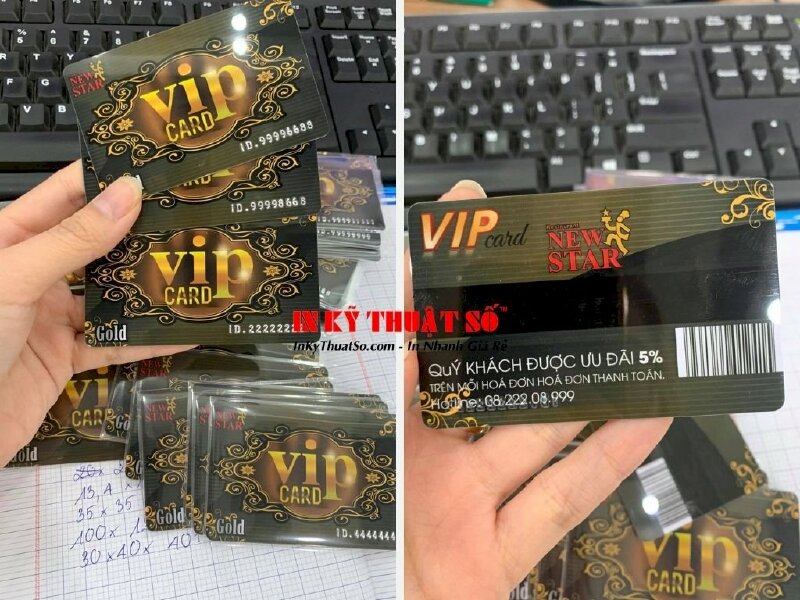 In thẻ VIP Member - Membership - thẻ nhựa VIP Card PVC