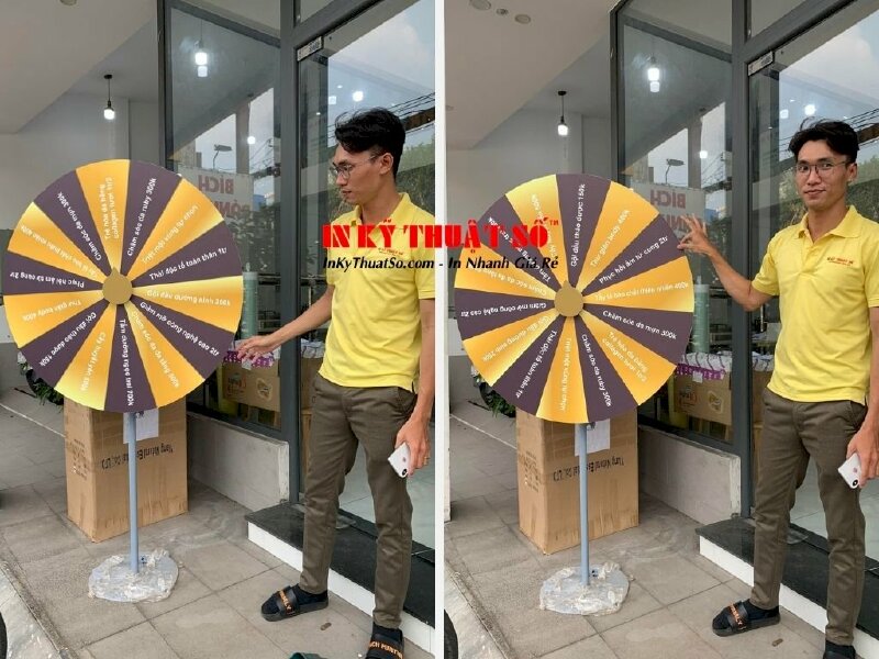 Sản xuất vòng quay may mắn - vòng quay trúng thưởng TPHCM - Thiết kế mẫu đẹp, gắn logo thương hiệu - Ảnh: 5