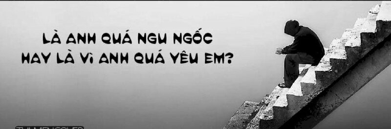 Ảnh bìa facebook ngời ở bậc thang buồn chất chứa tâm trạng