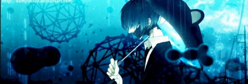 Ảnh bìa facebook anime cầm dù đi trong mưa cool ngầu