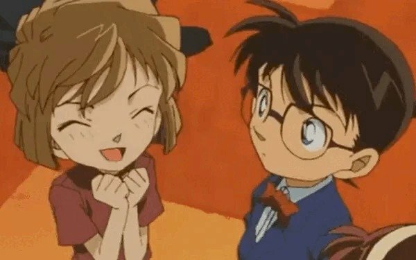 Hình ảnh Shinichi và Haibara đáng yêu