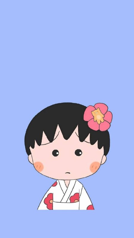 Chibi Maruko Cartoon Pattern Background iPhone 4s Wallpapers Free Download