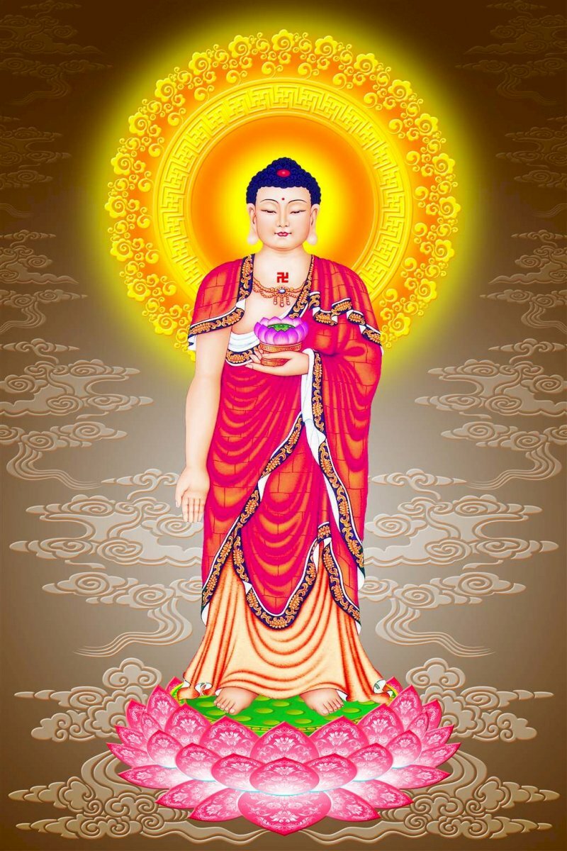Hình nền Phật A Di Đà làm nền cho điện thoại 