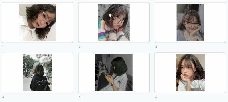 Ảnh gái xinh tóc ngang vai 2k7