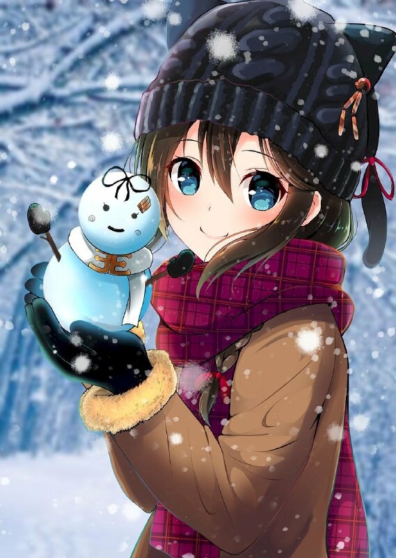 Hình ảnh anime mùa đông đẹp nhất Du Học Mỹ Âu