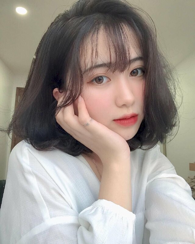 99+ Hình ảnh gái xinh tóc ngắn ngang vai 2k6 cute nhất - THCS Hồng Thái