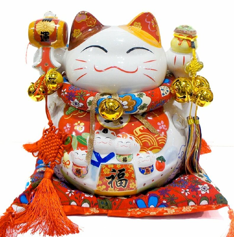 Hình ảnh mèo thần tài may mắn cực cute