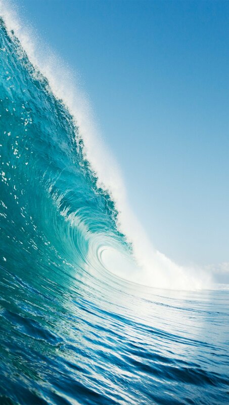 Ảnh ngọn sóng đẹp mắt làm hình nền điện thoại biển đẹp 