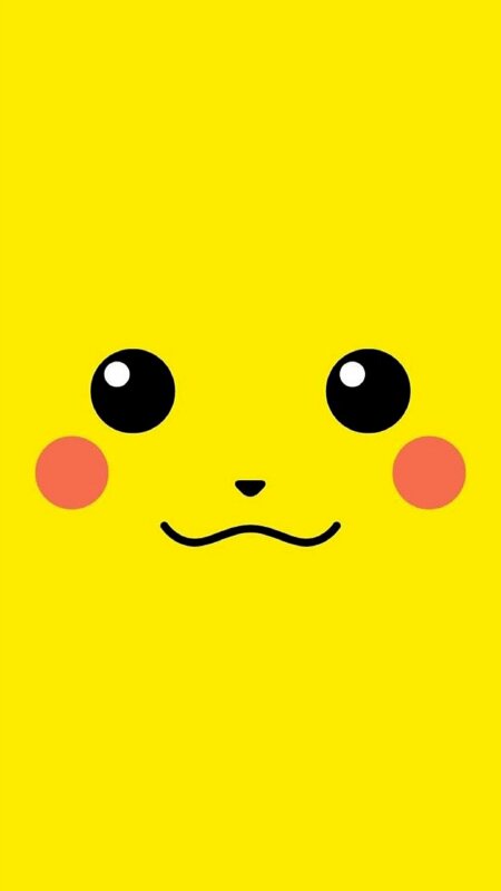 Ảnh nền điện thoại cảm ứng mặt mày Pikachu mỉm cười dễ dàng thương