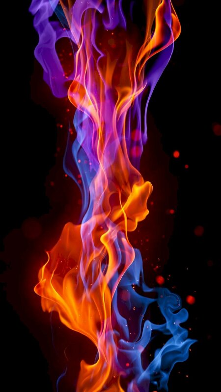Hình nền điện thoại mệnh hỏa hình ảnh ngọn lửa rực rỡ tượng trưng cho sự thịnh vượng tài lộc