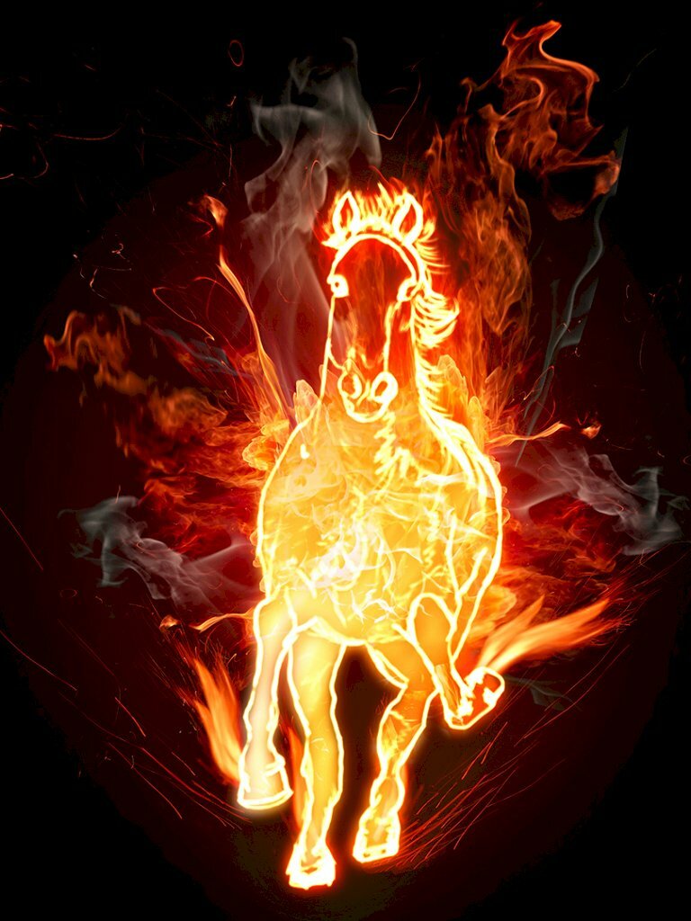 Hình nền điện thoại mệnh hỏa hình ảnh chú ngựa mã đáo thành công