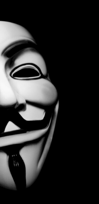 Hình nền điện thoại ấn tượng với hình ảnh mặt nạ hacker anonymous