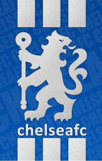 Hình nền logo Chelsea FC cho điện thoại với biểu tượng sư tử huyền thoại của đội bóng