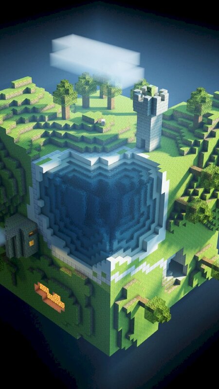 Hình ảnh hình nền minecraft 3d đẹp nhất  VFOVN