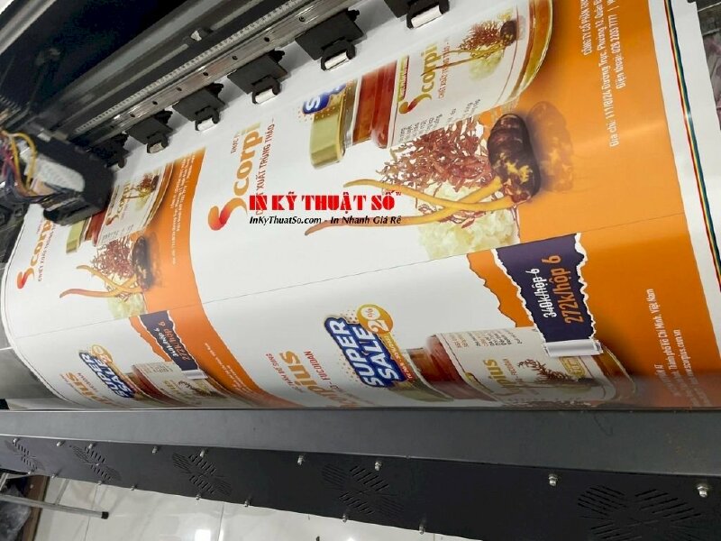 In banner giới thiệu sản phẩm thực phẩm chức năng - In Kỹ Thuật Số Since 2006