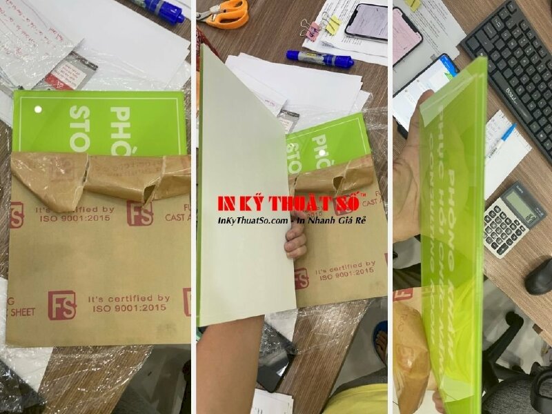 In Mica trong 5li, in UV ngược, có lót trắng full nền - Ảnh: 1