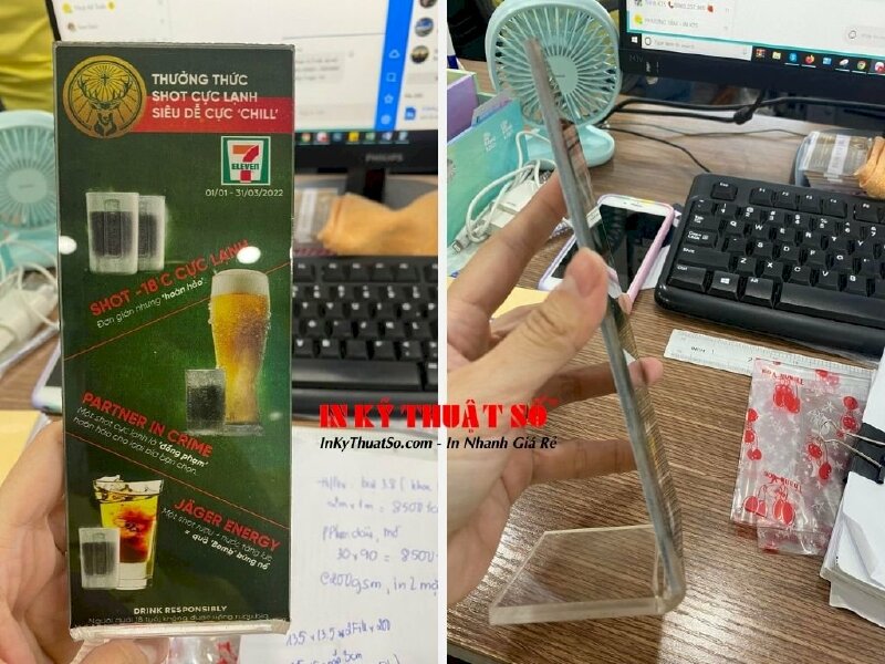 In Mica trong in ngược chân chữ L để bàn - In Kỹ Thuật Số Since 2006 - Ảnh: 1