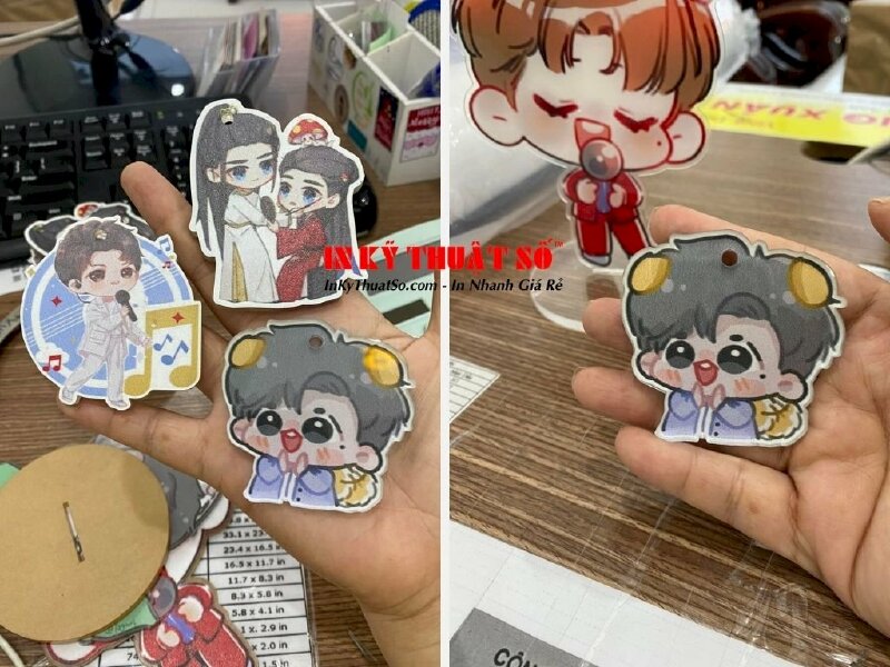 In móc khóa mica chibi - in UV 2 mặt - In Kỹ Thuật Số Since 2006 - Ảnh: 2