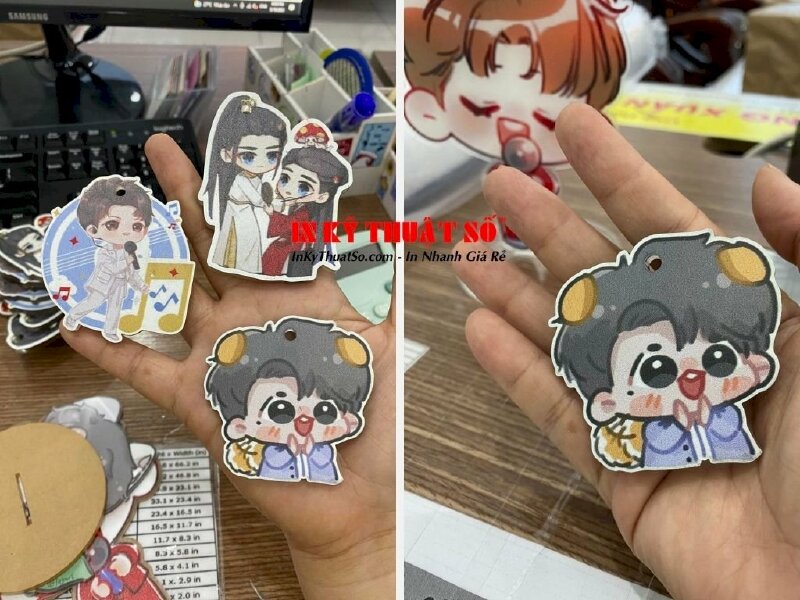In móc khóa mica chibi - in UV 2 mặt - In Kỹ Thuật Số Since 2006 - Ảnh: 1