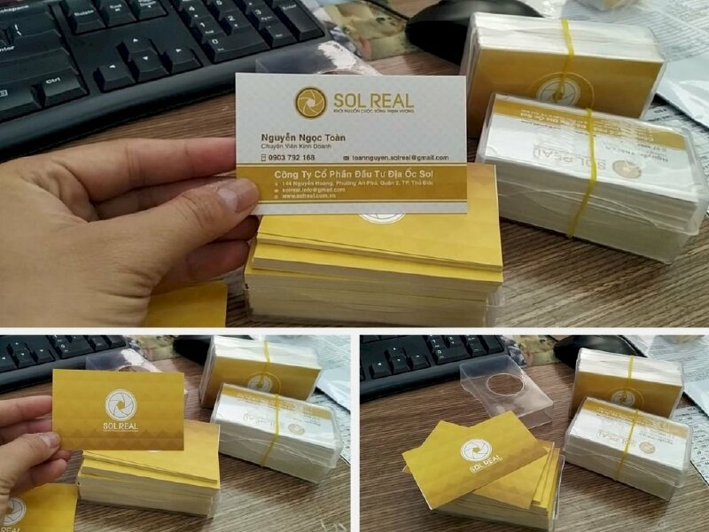 In card visit bất động sản - In Kỹ Thuật Số Since 2006