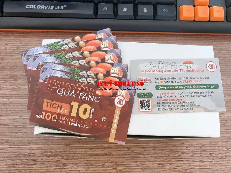 In phiếu quà tặng tích hợp mã QR Code - In Kỹ Thuật Số Since 2006 - Ảnh: 2
