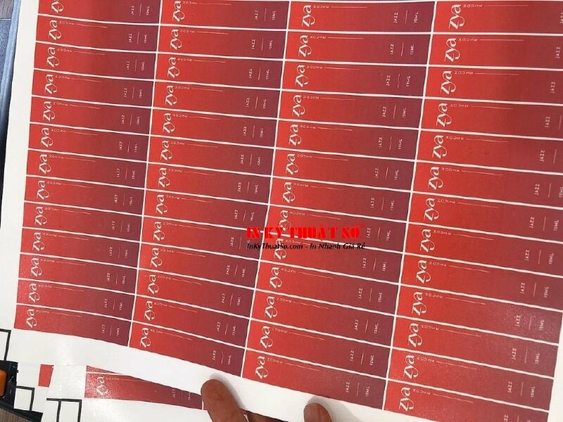 In tem nhãn dán chai nước hoa - In Kỹ Thuật Số Since 2006 - Ảnh: 1
