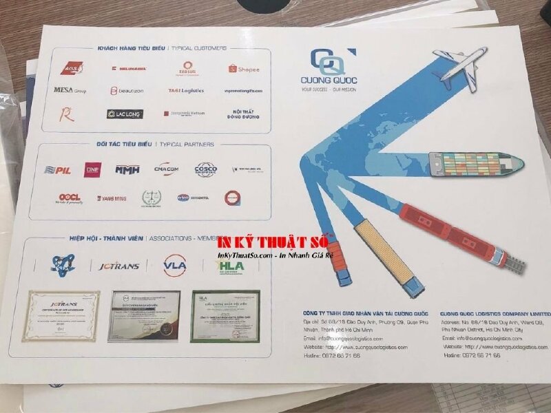 In tờ gấp giới thiệu doanh nghiệp - In Kỹ Thuật Số Since 2006 - Ảnh: 1