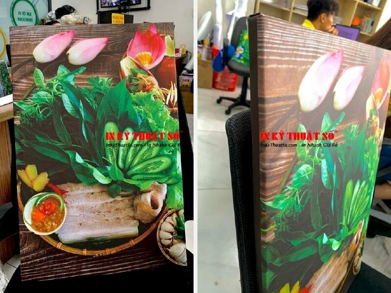 In tranh trang trí quán ăn in canvas - In Kỹ Thuật Số Since 2006 - Ảnh: 1