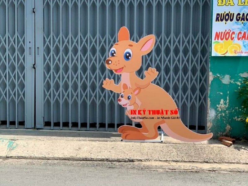 Standee mô hình - Mockup hình thú Kangaroo & Koala - Ảnh: 1
