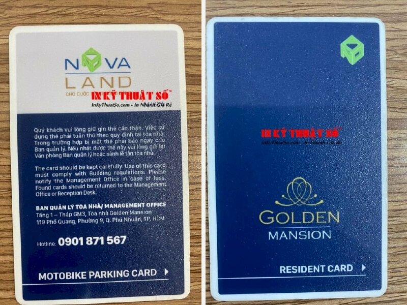 In thẻ từ chung cư, thẻ từ bãi giữ xe - In Kỹ Thuật Số Since 2006