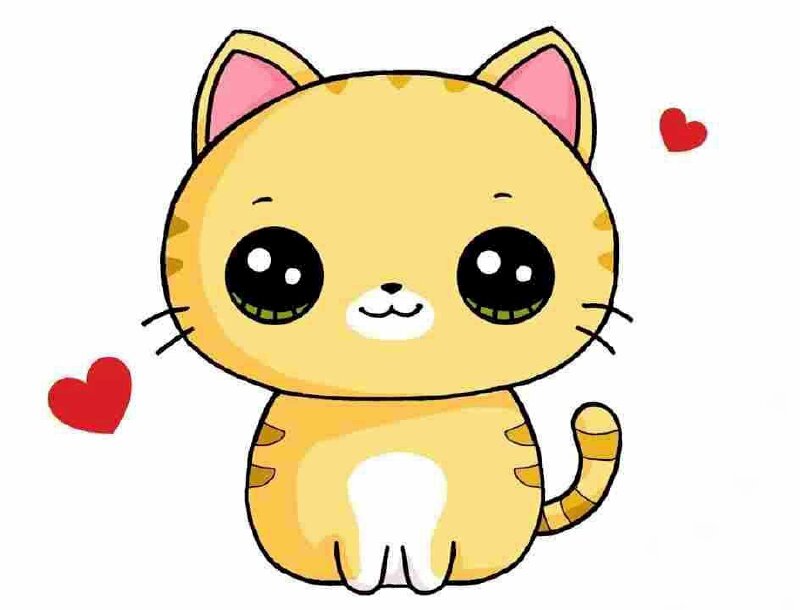 Hình hình họa Hình hình họa Mèo Hoạt Hình Dễ Thương PNG Miễn Phí Tải Về  Lovepik