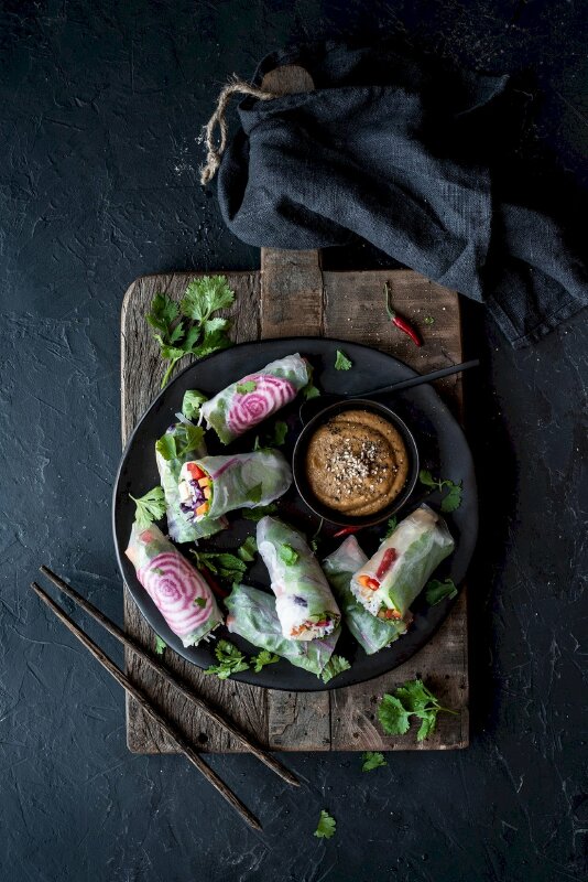 Hình nền Viet Nam Food món phở cuốn cho điện thoại