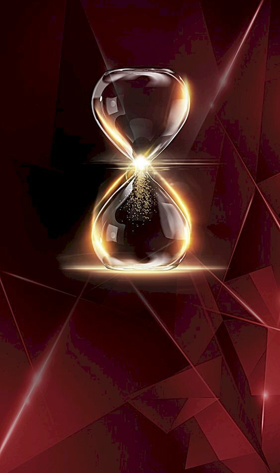 Wallpaper điện thoại đồng hồ cát thuỷ tinh tuyệt đẹp