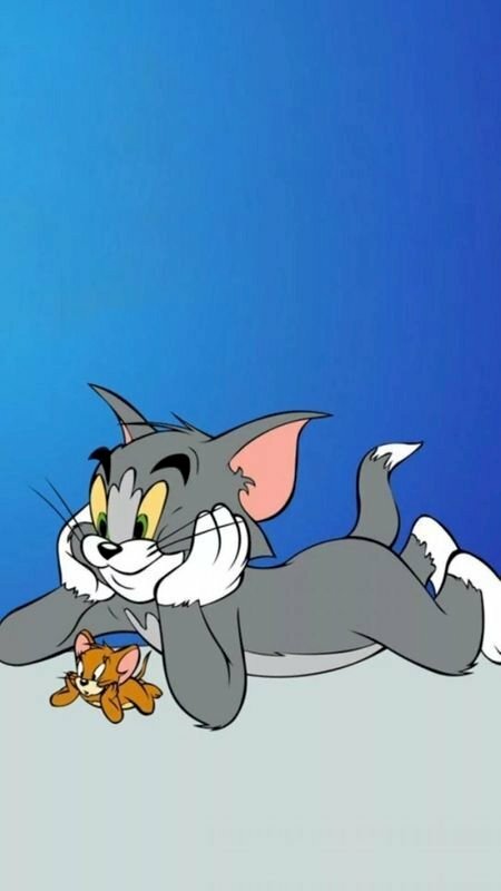 Hình nền điện thoại cảm ứng hình hình ảnh Tom and Jerry đáng yêu và dễ thương ở hoà thuận mặt mày nhau