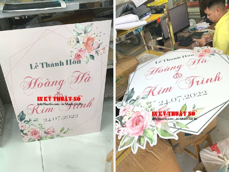 In bảng lễ Thành Hôn PP bồi format - In Kỹ Thuật Số Since 2006