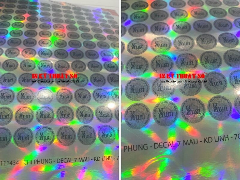 In Decal 7 màu