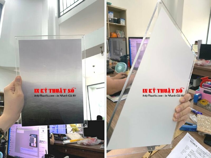 In UV trên chất liệu Mica/Kính/Alu chất lượng cao dùng làm tranh trang trí,  quà lưu niệm