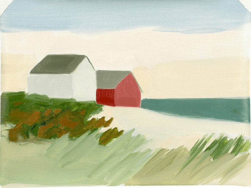 Tranh vẽ phong cảnh hiện đại đơn giản mà đẹp