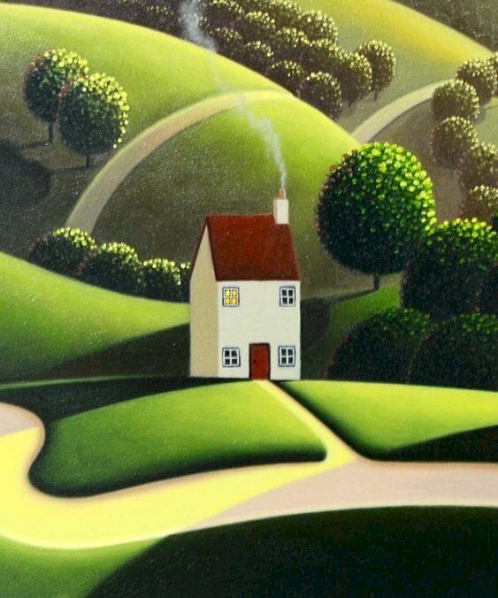 Tranh phong cảnh Châu Âu hiện đại nghệ thuật