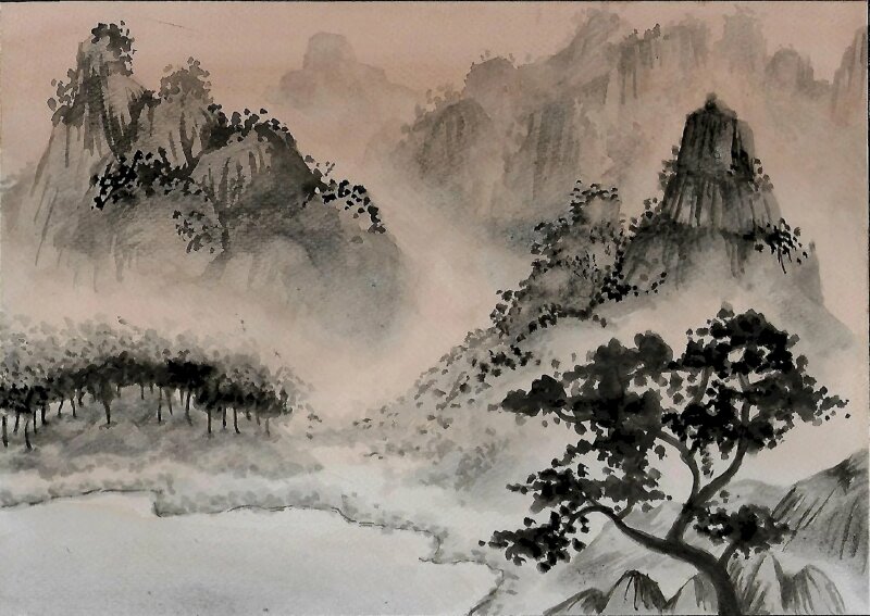Hình ảnh phong cảnh cổ trang Trung Quốc buồn đẹp