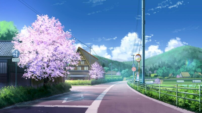 Sống Là Thế  Phong cảnh Nhật đẹp ngỡ ngàng trong anime  Facebook