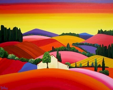 Tranh phong cảnh hiện đại tuyệt đẹp